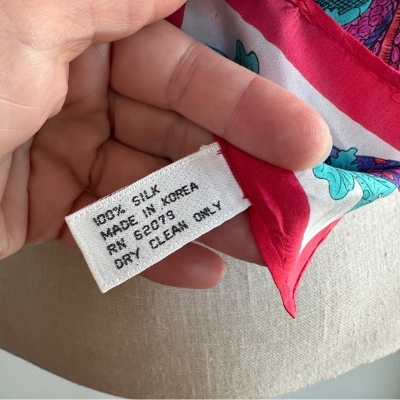 Pappagallo Mixed Print Silk Seashell Starfish Scarf - Picture 4 of 5